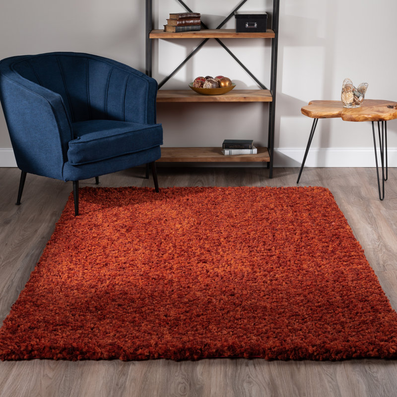 Brayden Studio® Tyreek Hand Tufted Terra Cotta Area Rug & Reviews Wayfair